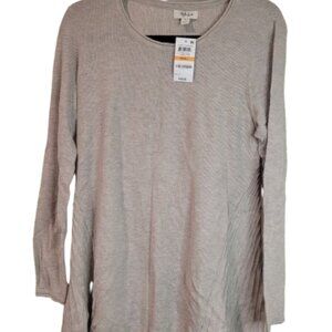 Style & Co Women's Light Weight Tunic Sweater Beige Size S